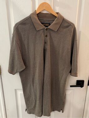 Woolrich Men's Short-Sleeve Polo in Taupe